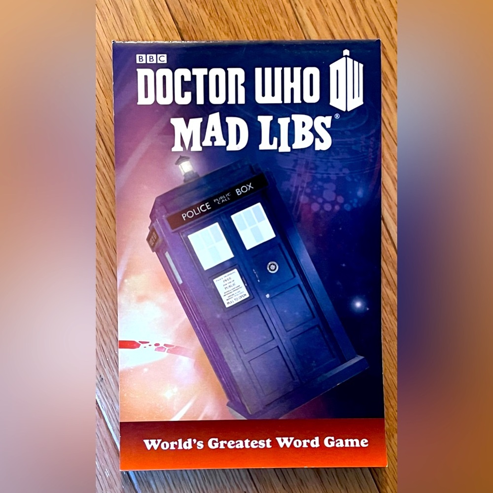 Doctor Who Mad Libs Game - Blue